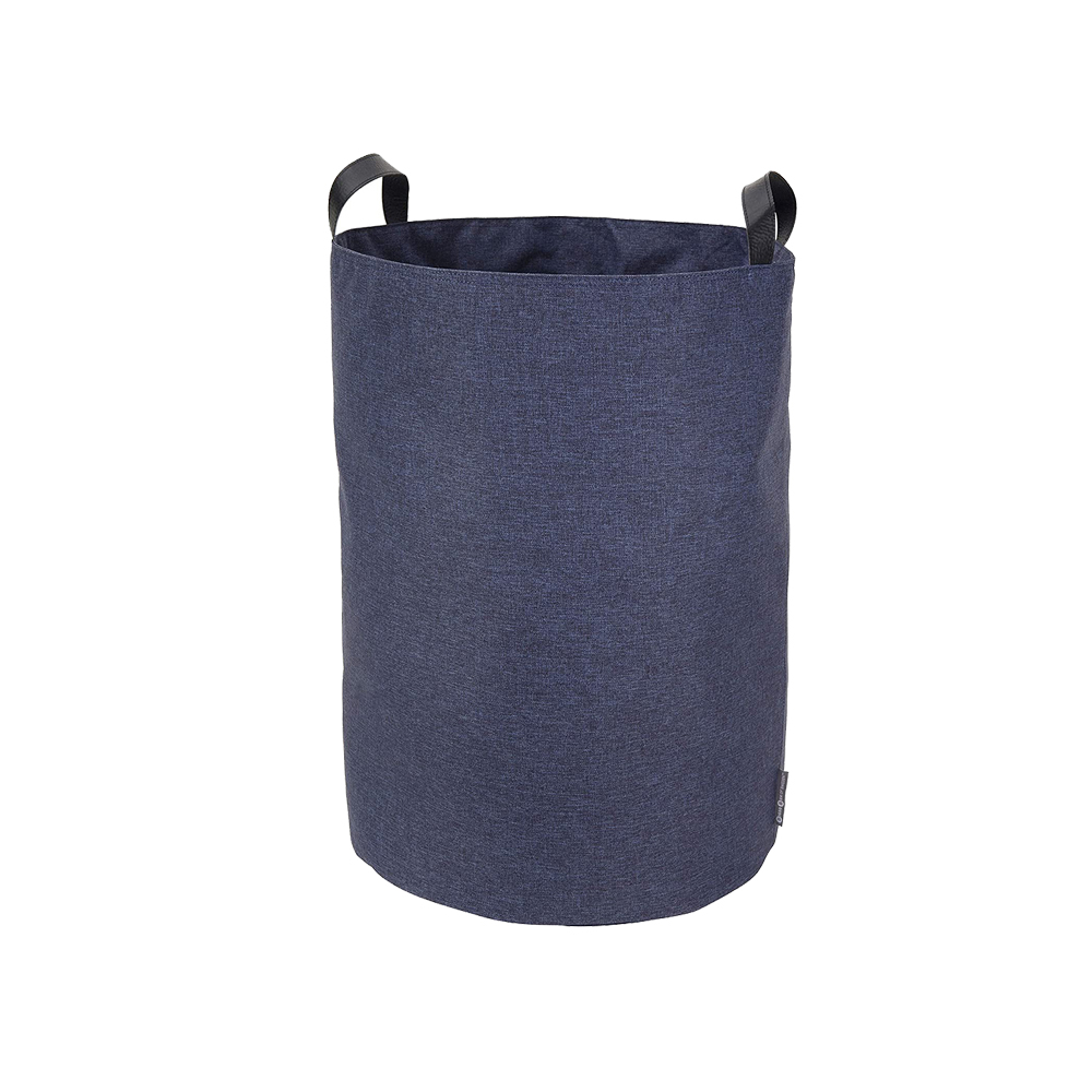Laundry basket | MALA | polyester fabric | navy blue | Ø40xC55cm