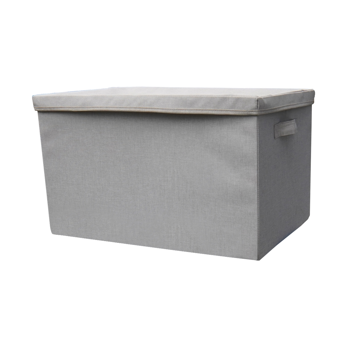 Box with lid | MALA | polyester fabric cover | beige | R44xS29xC30cm