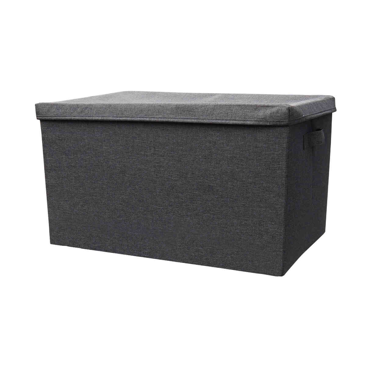 Box with lid | MALA | polyester fabric cover | gray | R44xS29xC30cm
