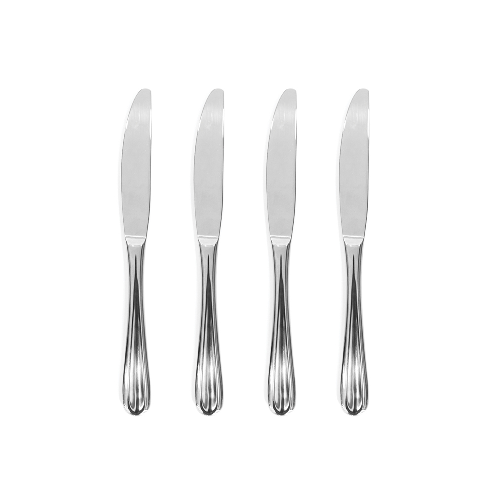Set of 4 knives | nID | stainless steel 420 | D22cm