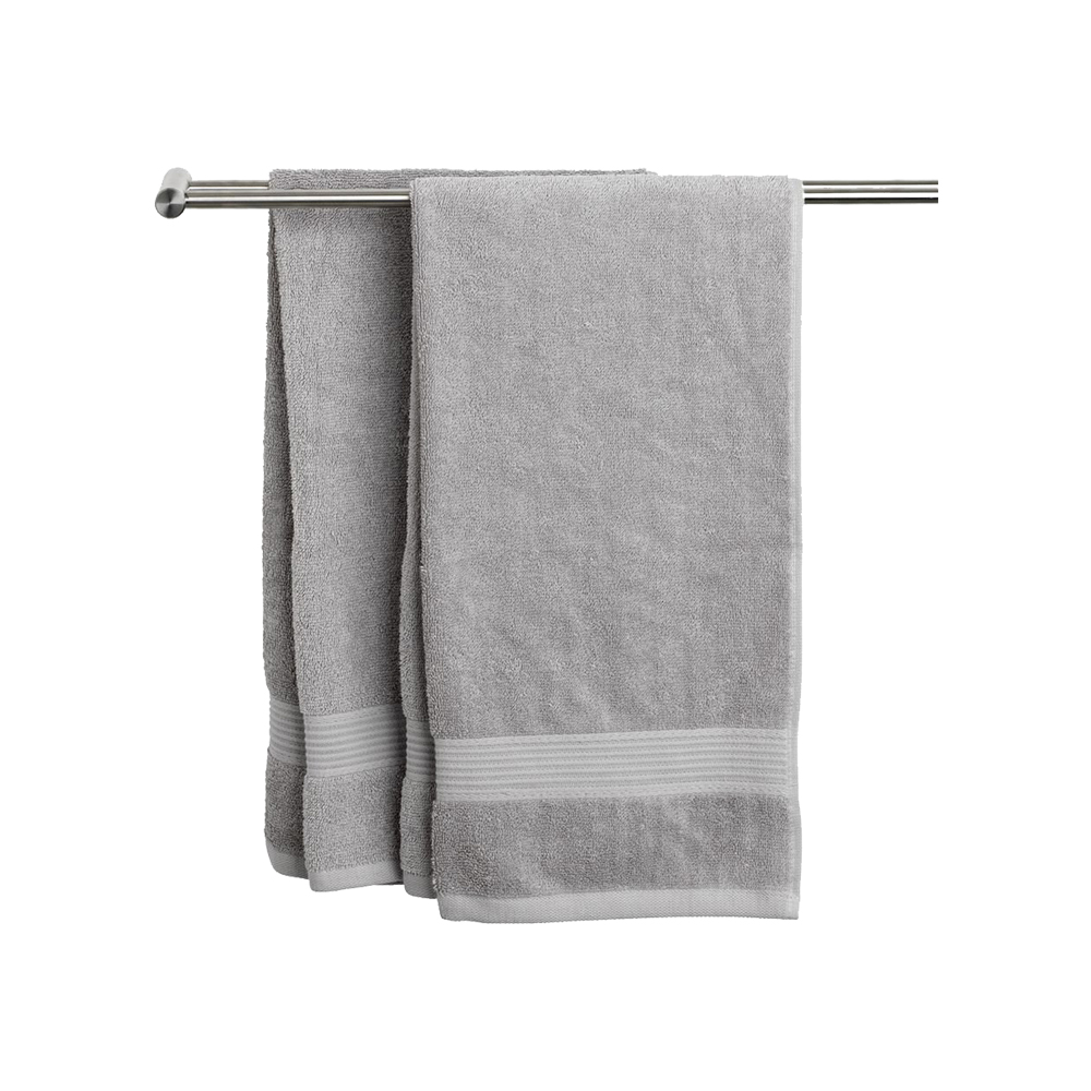 Khăn tắm cotton | KARLSTAD | xám nhạt | R50xD100cm