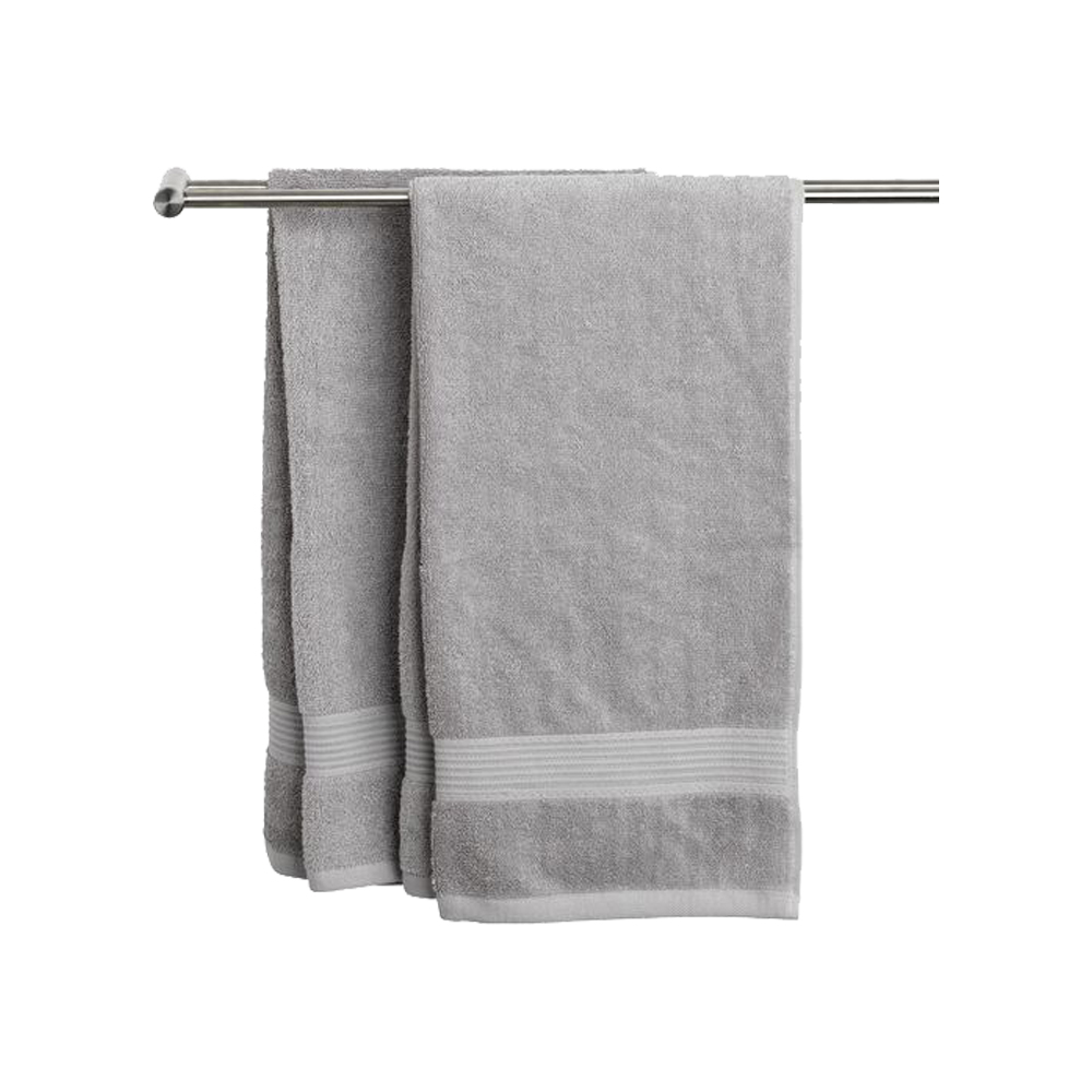 Khăn tắm cotton | KARLSTAD | xám nhạt | R70xD140cm