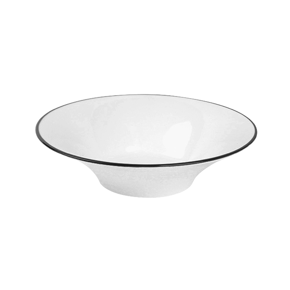 Disc | nID | white porcelain with black border | 24.3x5.5cm