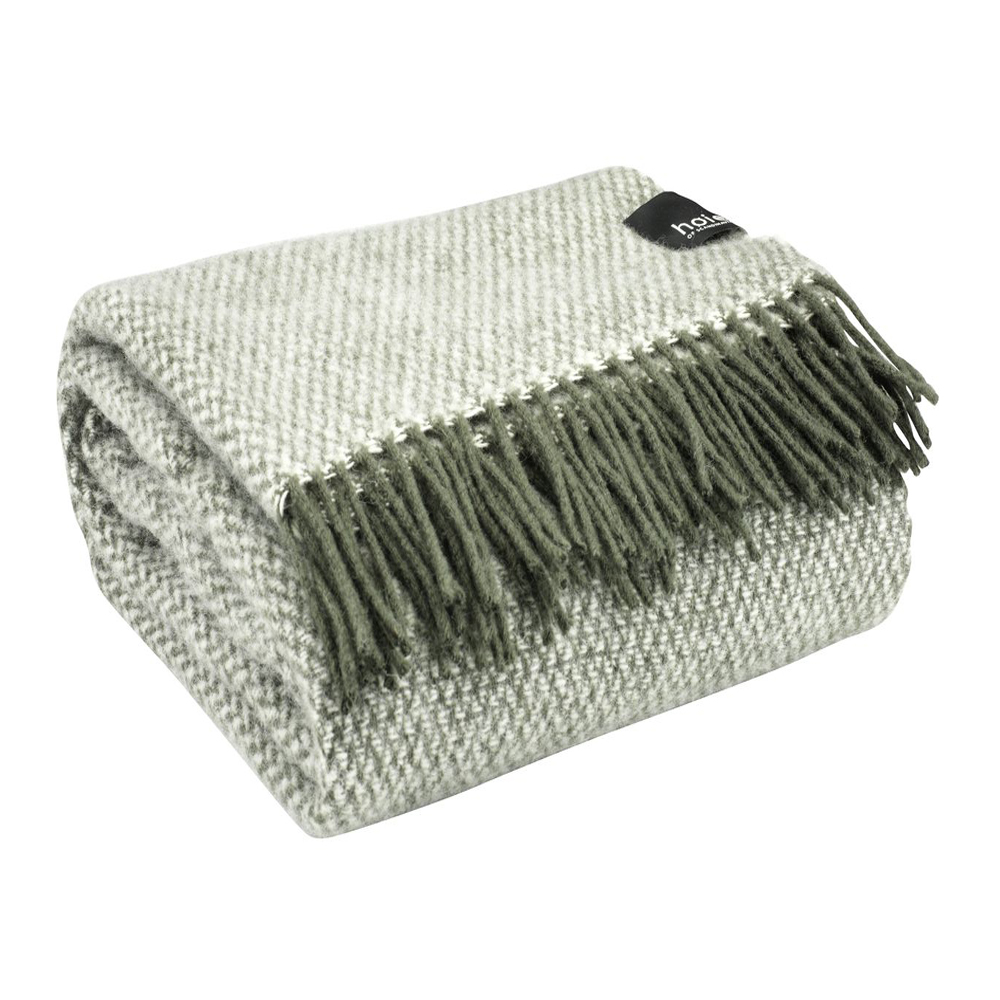 Sofa blanket | FAQ | wool | moss green | 130x180cm