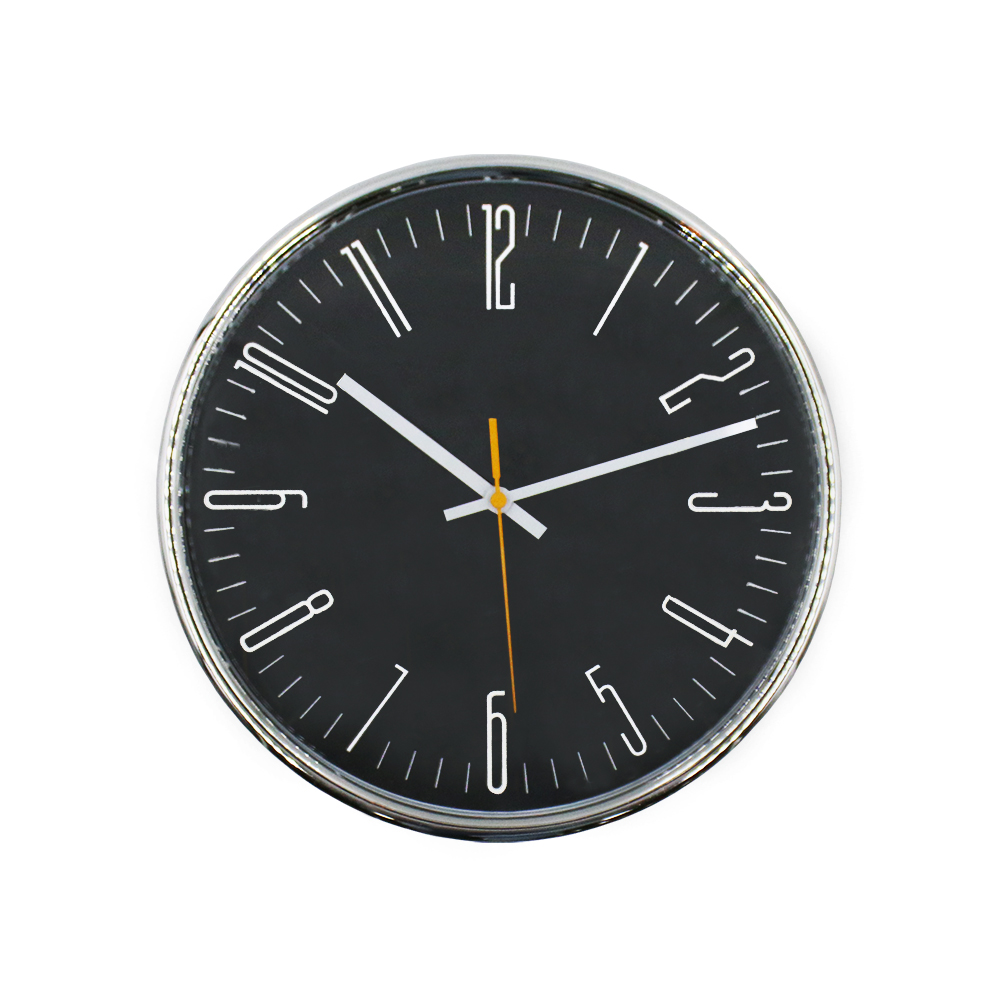 Đồng hồ treo tường | CLASSIC | nhựa | đen | kim trôi | Ø31cm