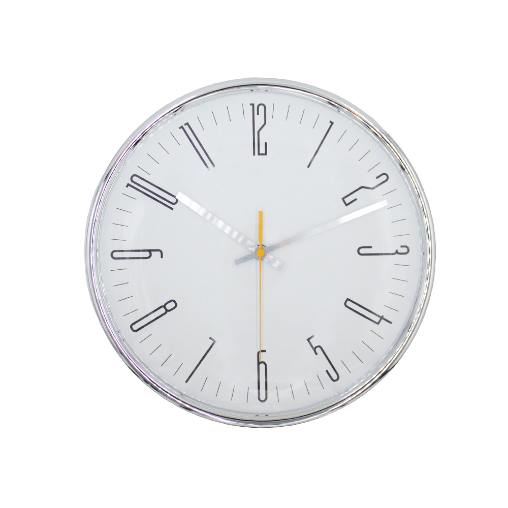 Đồng hồ treo tường | CLASSIC | nhựa | trắng | kim trôi | Ø31cm