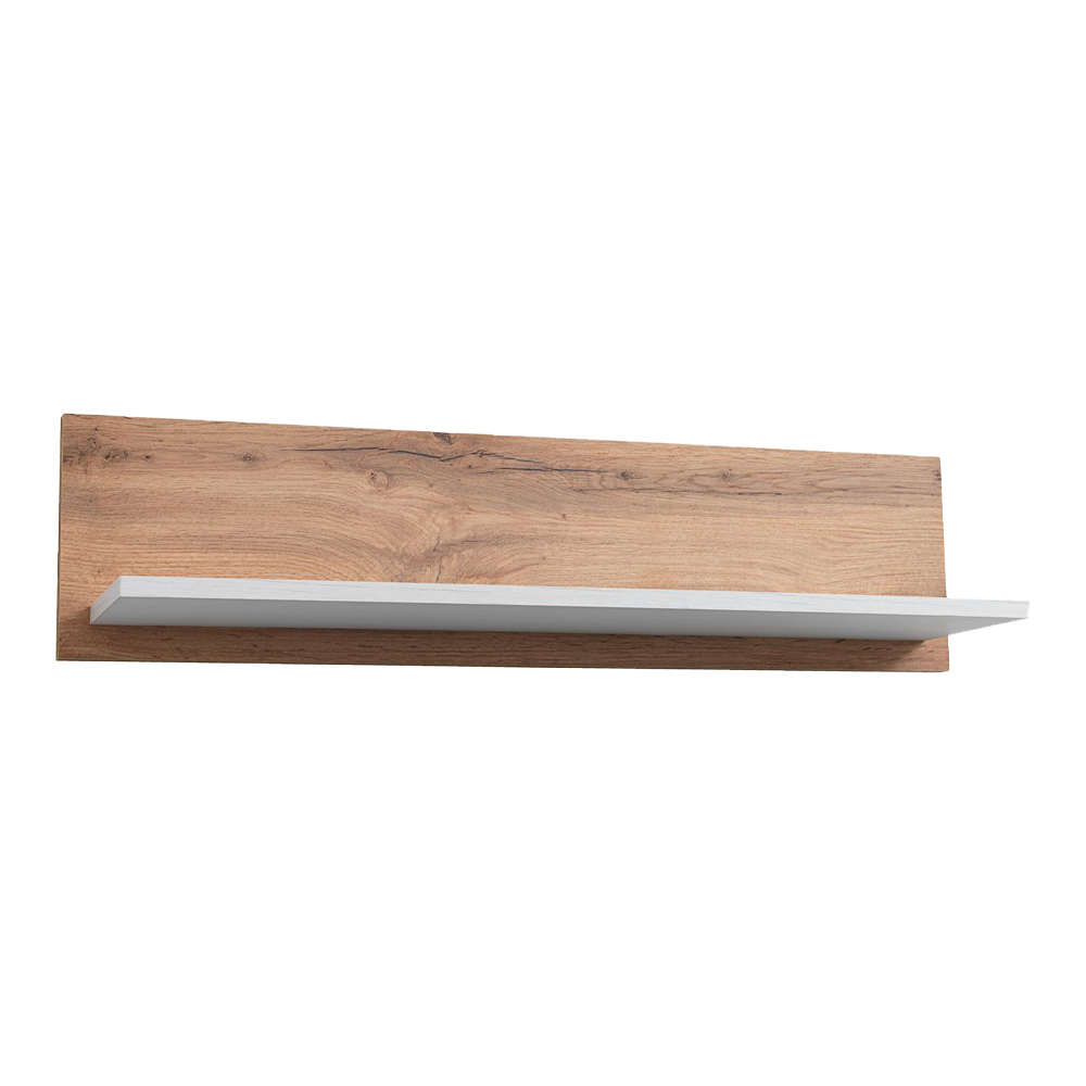 Kệ treo tường | MARSKEL | gỗ công nghiệp | trắng sồi | R80xS21xC20cm