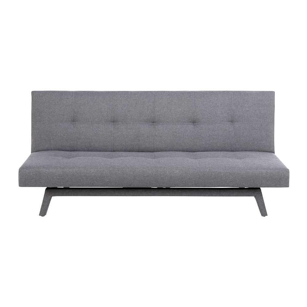 Sofa bed | HOLSTEBRO | polyester fabric | grey | R180xS92/108xC80cm