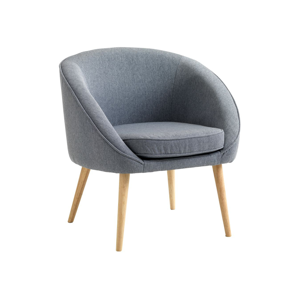 Ghế bành | OREVED | vải polyester | xanh rêu | R73xS65xC76cm