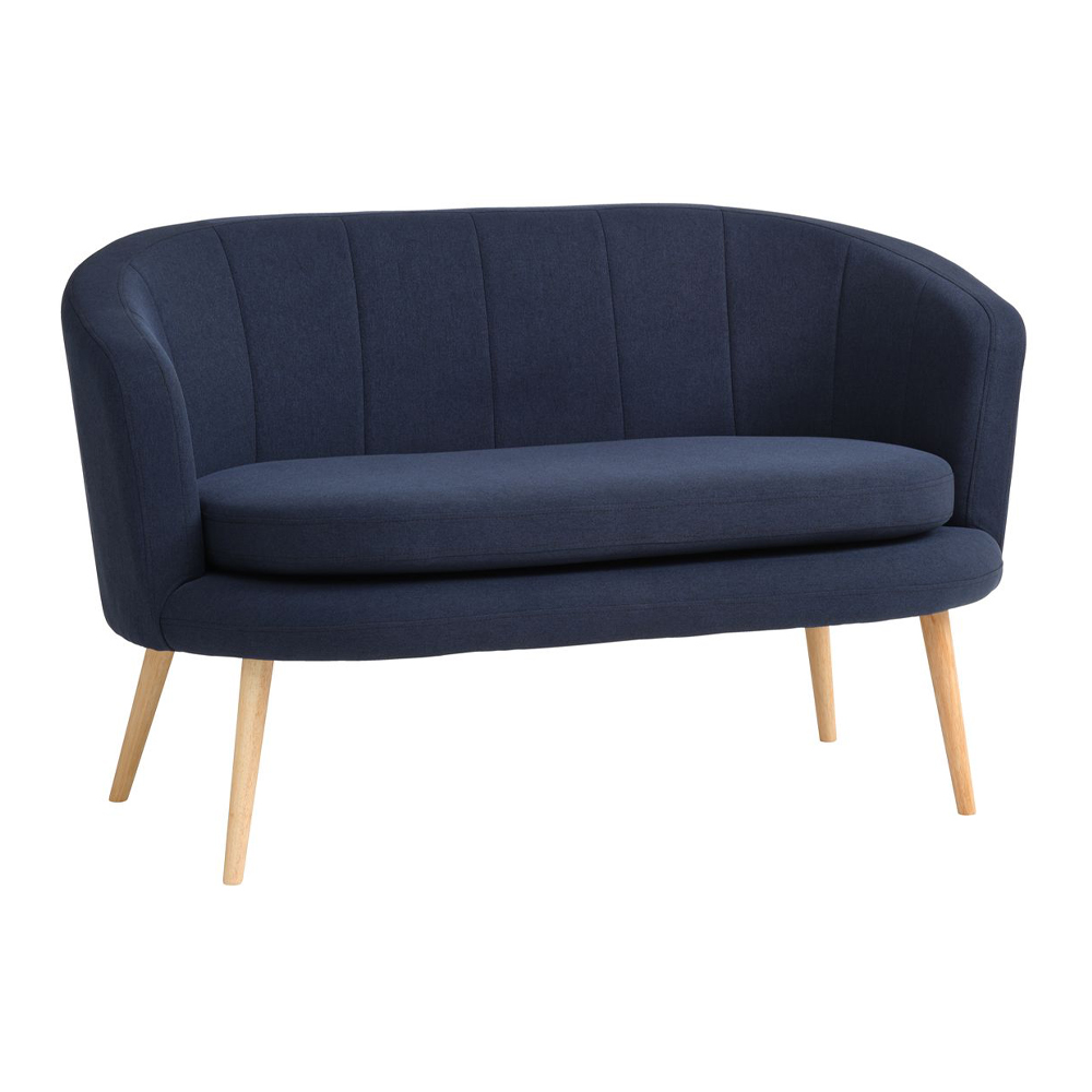 Sofa 2 chỗ | GISTRUP | vải polyester | xanh đậm | R137xS78xC75cm