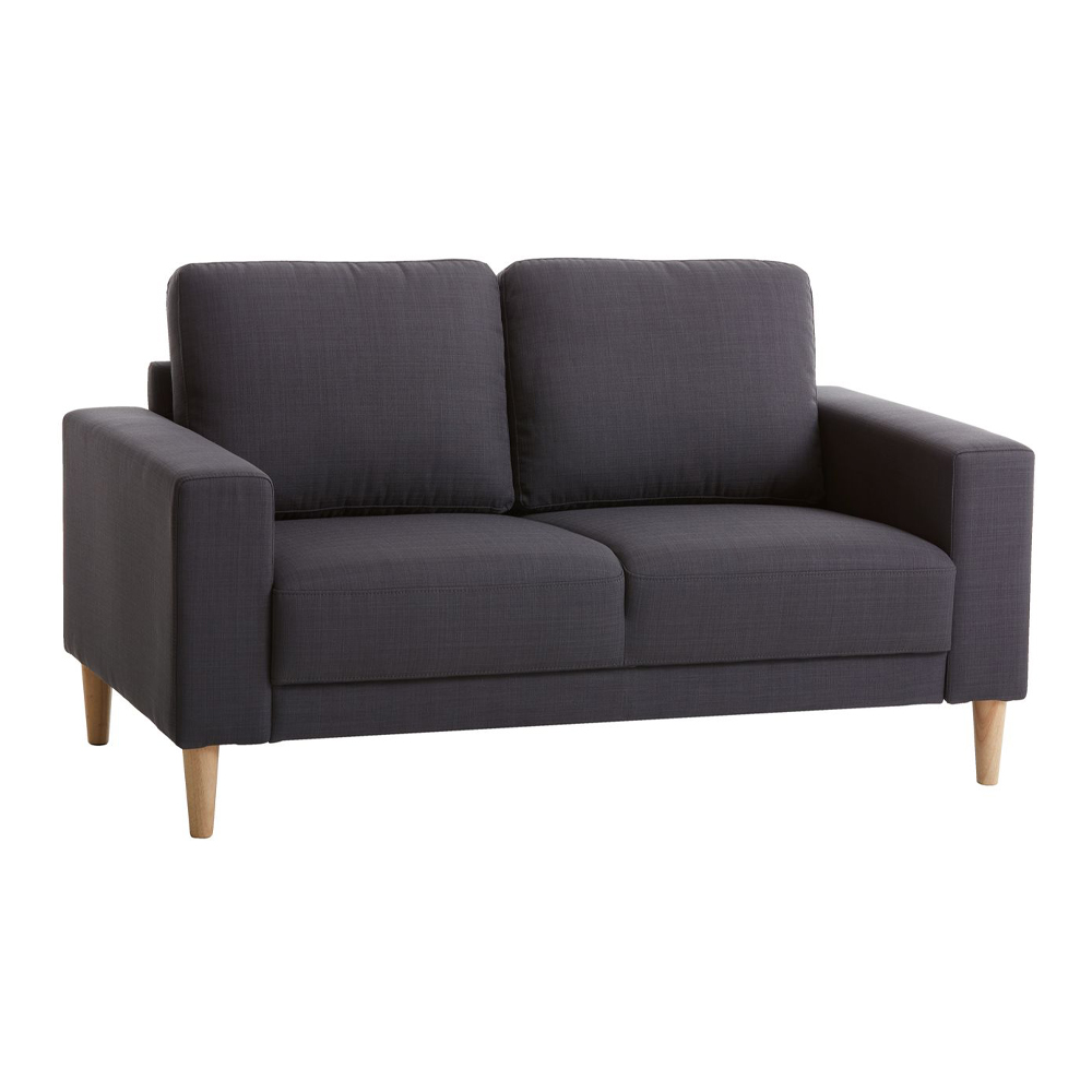 Sofa 2s | EGENSE | polyester fabric cover |dark grey | R142xS80xC80cm