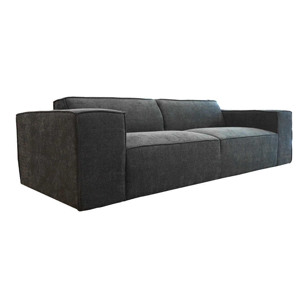 Sofa 3 chỗ | nID-001 | vải polyester  | xám | R230xS97xC66cm