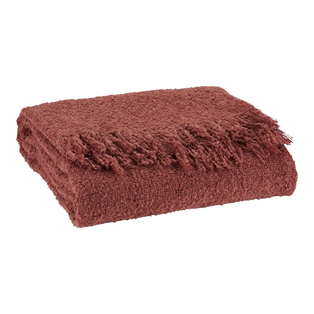 Chăn sofa | ROSE | polyester | đỏ đun | R130xD170cm