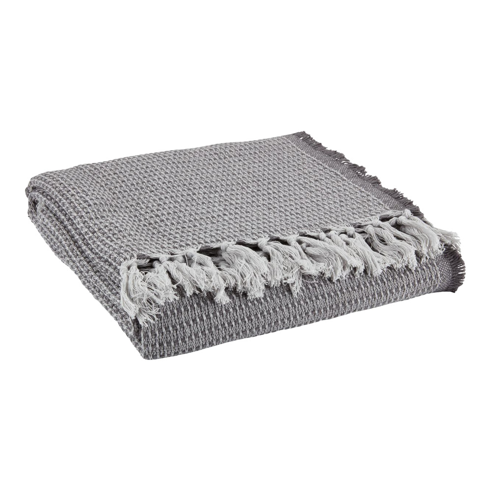 Chăn sofa | KARVE | cotton | xám | R130xD170cm