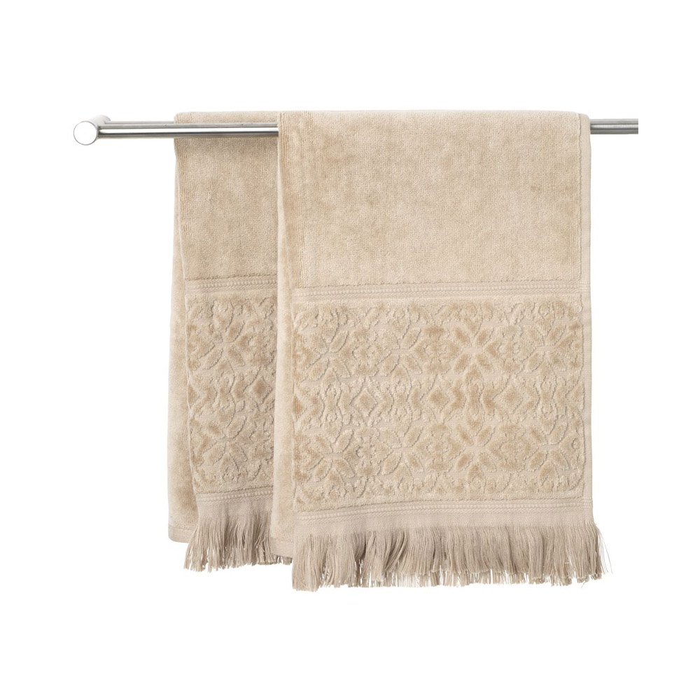 Khăn tắm cotton | SVANESUND | màu cát  | D70xR50cm