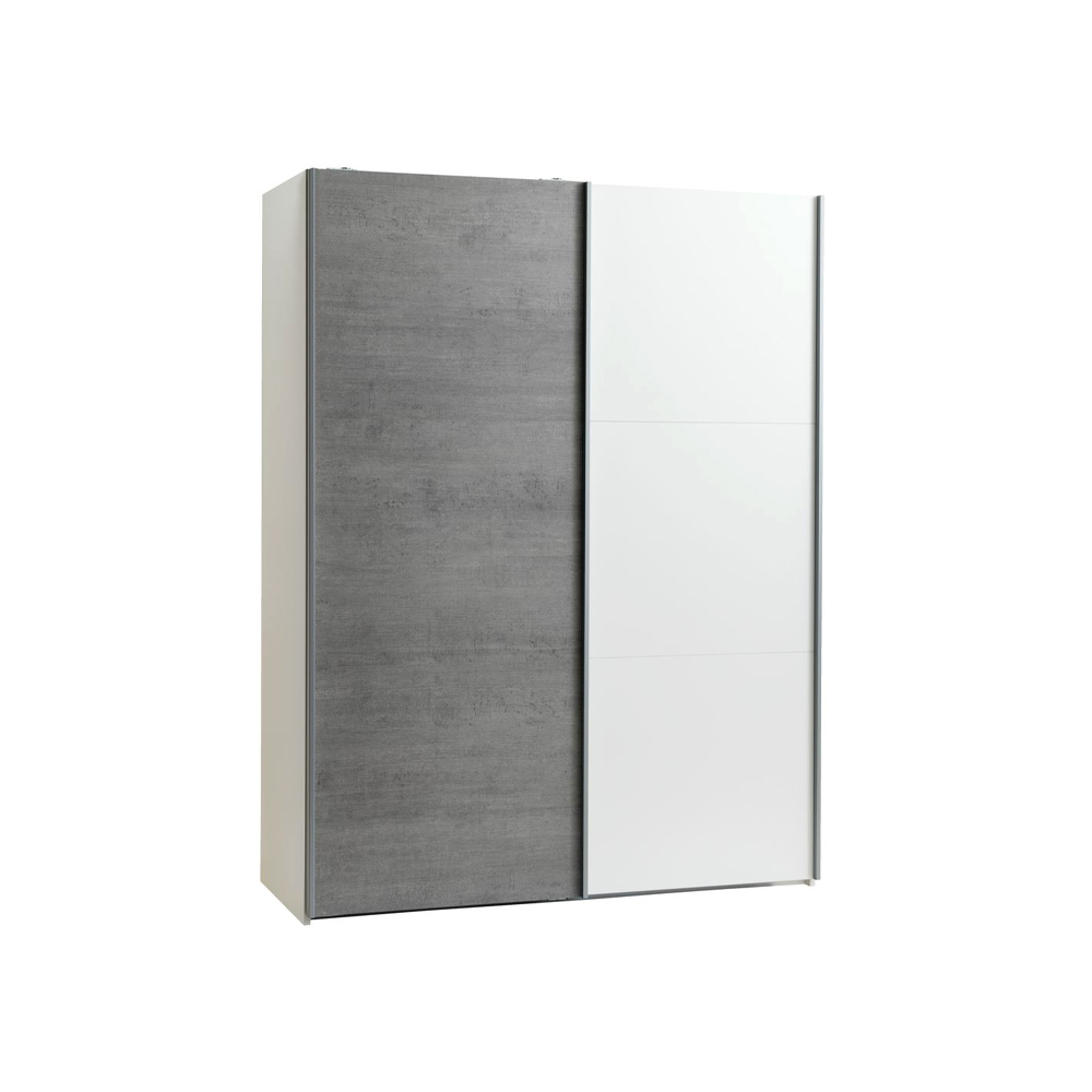 Wardrobe TARP 151x201 Concrete/White