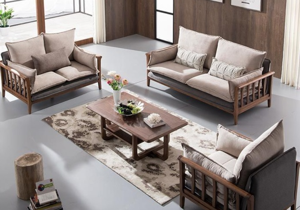 Bàn ghế gỗ phòng khách giá dưới 7 triệu được thiết kế theo phong cách Trung Quốc 