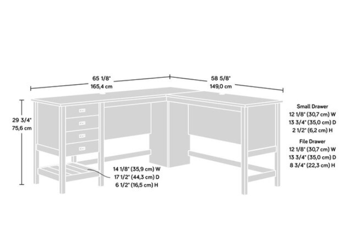 Kích thước bàn làm việc giám đốc: 1,6m x 0,8m x 0,75m