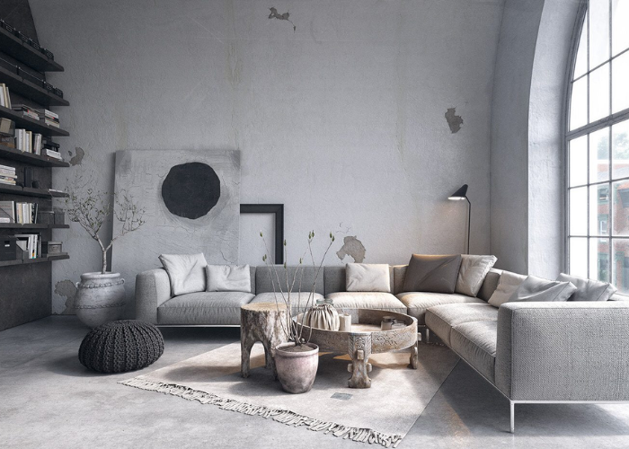mẫu phòng khách chung cư phong cách thiết kế Scandinavian