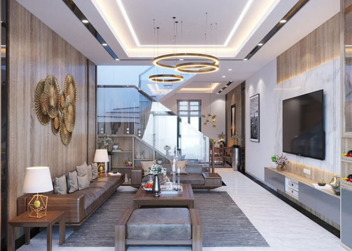 Tư vấn thiết kế hoàn thiện nội thất đẹp cho nhà ống 4m ngang - Xây Dựng  Song Phát