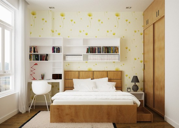 Sử dụng nội thất phòng ngủ từ gỗ tự nhiên để đảm bảo độ bền cũng như giúp thăng hạng vẻ đẹp sang trọng cho phòng ngủ