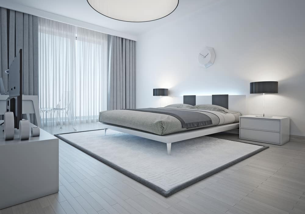 Mẫu phòng ngủ đơn giản và đẹp theo tông màu lạnh mát đem lại sự thư giãn