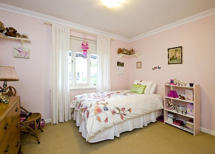 Mẫu thiết kế phòng ngủ kiểu Hàn Quốc gam màu pastel cho bé gái