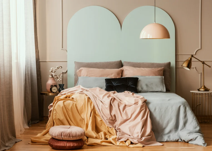 Mẫu thiết kế phòng ngủ kiểu Hàn Quốc gam màu pastel đang được ưa chuộng