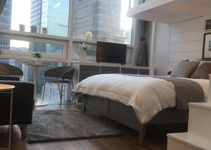 Mẫu thiết kế phòng ngủ Hàn Quốc tone màu nâu hiện đại