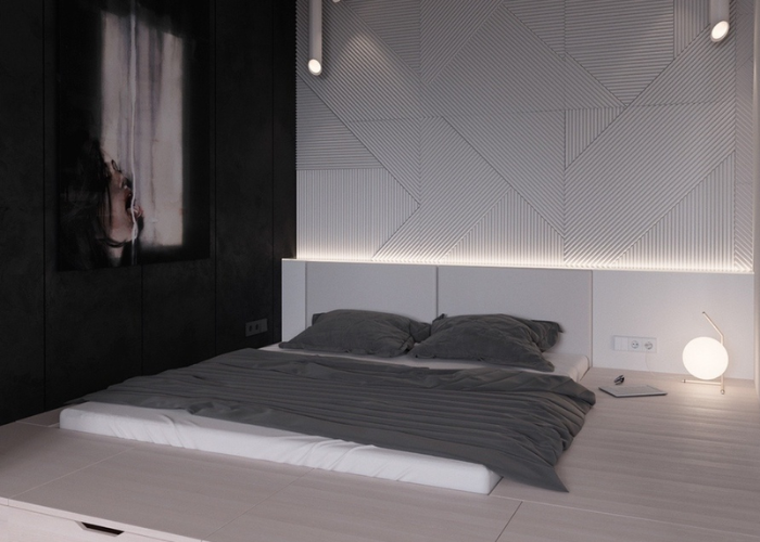 Một thiết kế phòng ngủ với phong cách được tối giản hoàn toàn những chi tiết nội thất