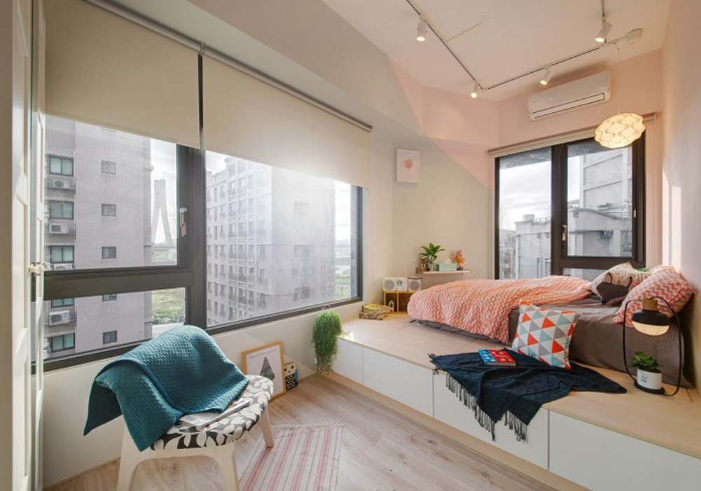 Phòng ngủ thông minh nhỏ, đẹp theo phong cách Vintage và Bohemian phong khoáng