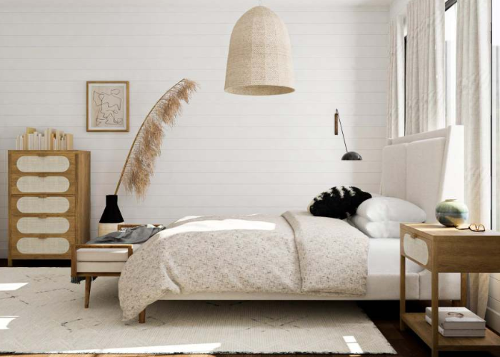 Phòng ngủ phong cách Bắc Âu thường lấy màu trắng làm chủ đạo