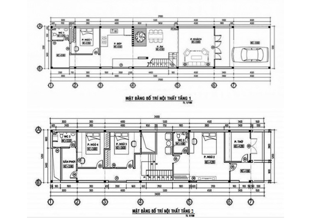 Mẫu thiết kế nhà cấp 4 3 phòng ngủ 5x20m (100m2)