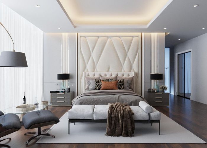 Mẫu thiết kế phòng ngủ master 40m2 rộng rãi, hiện đại, đẹp và đầy đủ công năng