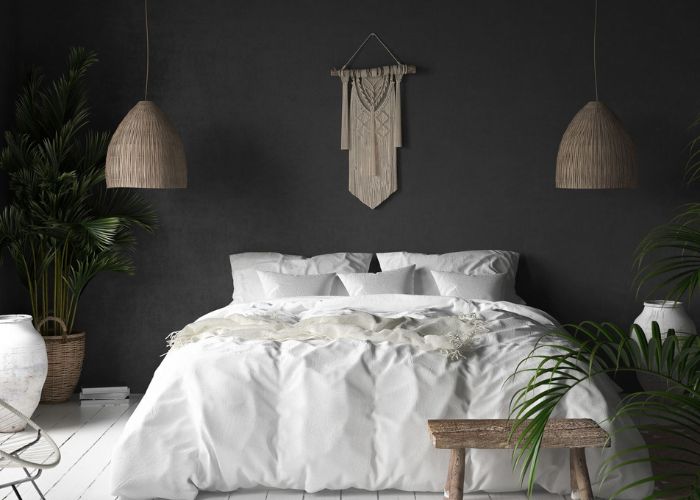 Phong cách phòng ngủ hoang dã với sắc đen