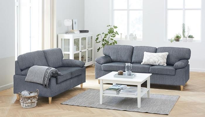 Nếu gia đình nhiều thành viên, hãy tham khảo kết hợp sofa nhiều chỗ ngồi với nhau để vừa tạo điểm nhấn, vừa có không gian sinh hoạt chung cho gia đình