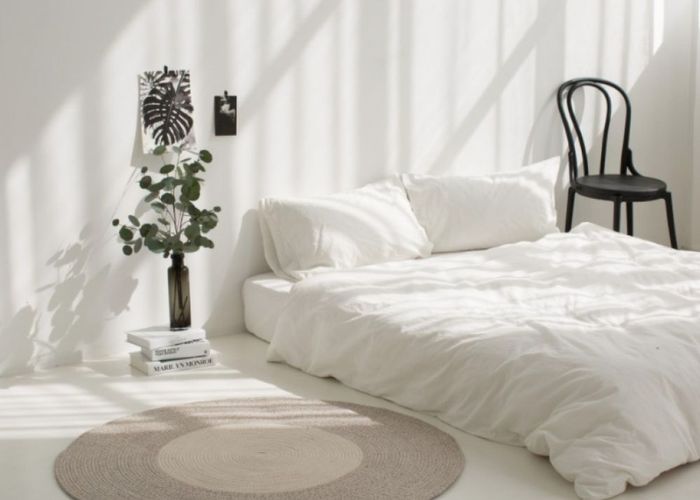 Mẫu thảm tròn xinh xắn giúp tô điểm phòng ngủ