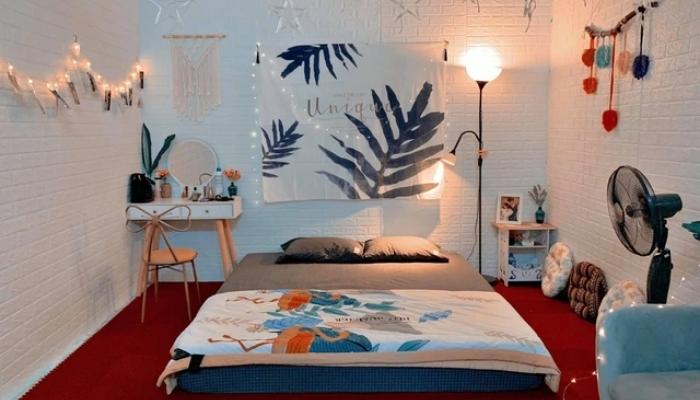 Trang trí phòng ngủ bằng khăn handmade