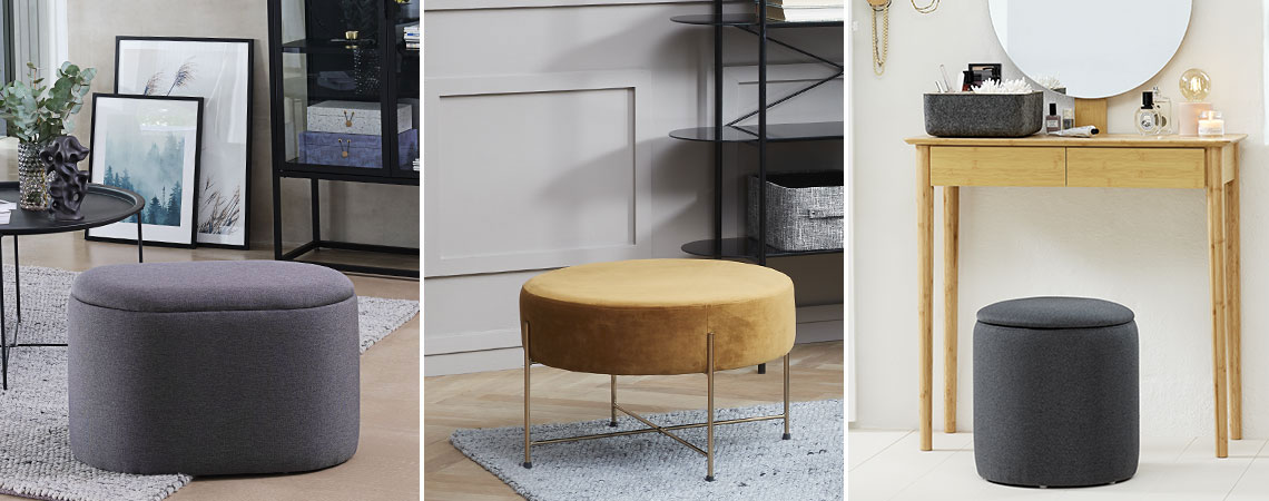 Ghế đôn- một trong những sản phẩm nội thất giúp làm đẹp phòng khách