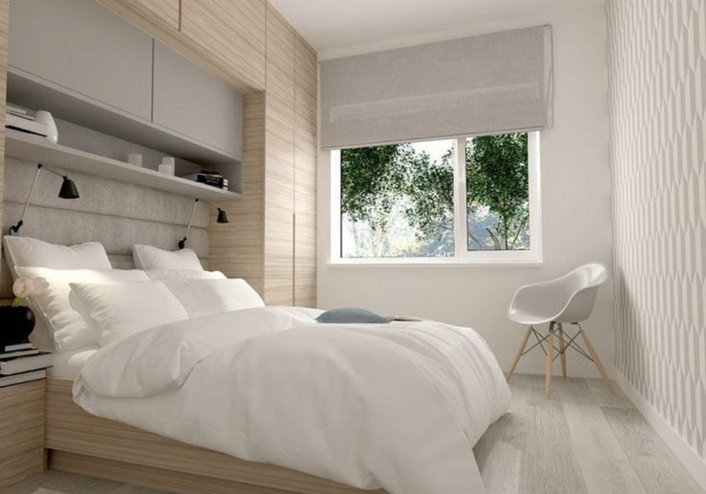 thiết kế phòng ngủ 14m2 phong cách Bắc Âu
