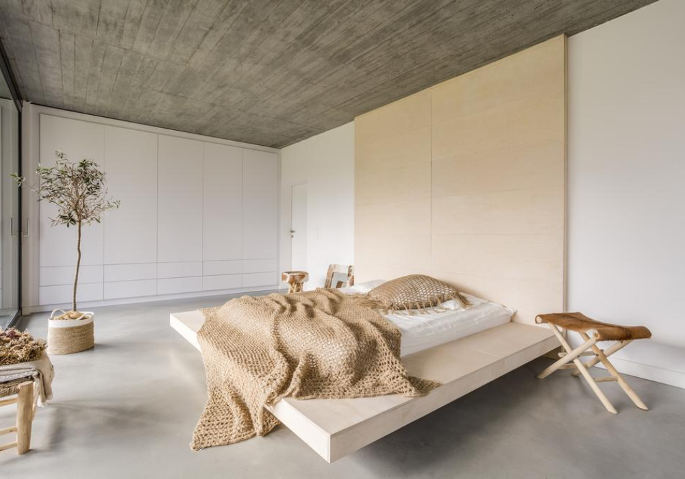 phòng ngủ 14m2 phong cách tối giản