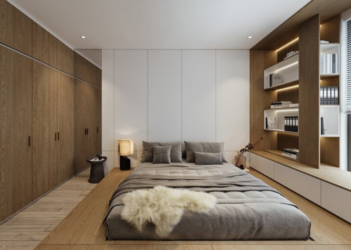 Combo giường tủ được sản xuất từ gỗ công nghiệp là xu hướng hot nhất hiện nay. 
