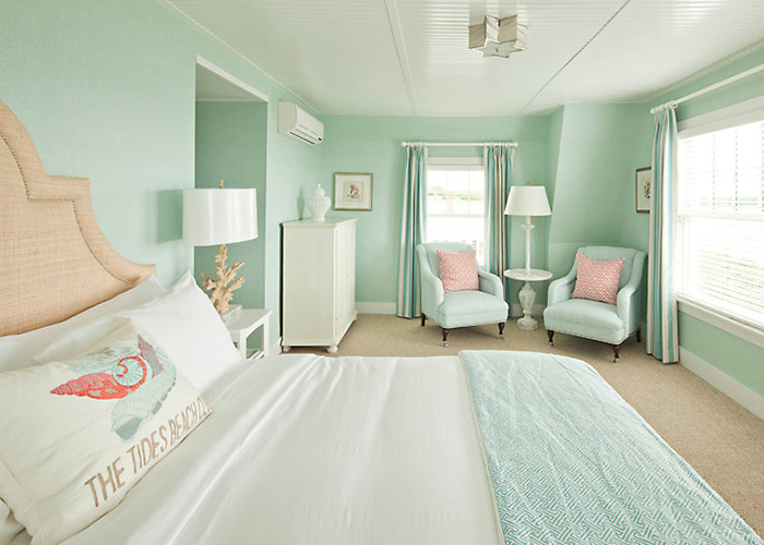 Thiết kế phòng ngủ màu xanh pastel ngọt ngào, dịu dàng cho nữ