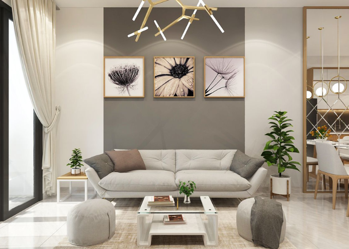 Thiết kế nội thất chung cư theo phong cách đơn giản, hiện đại 