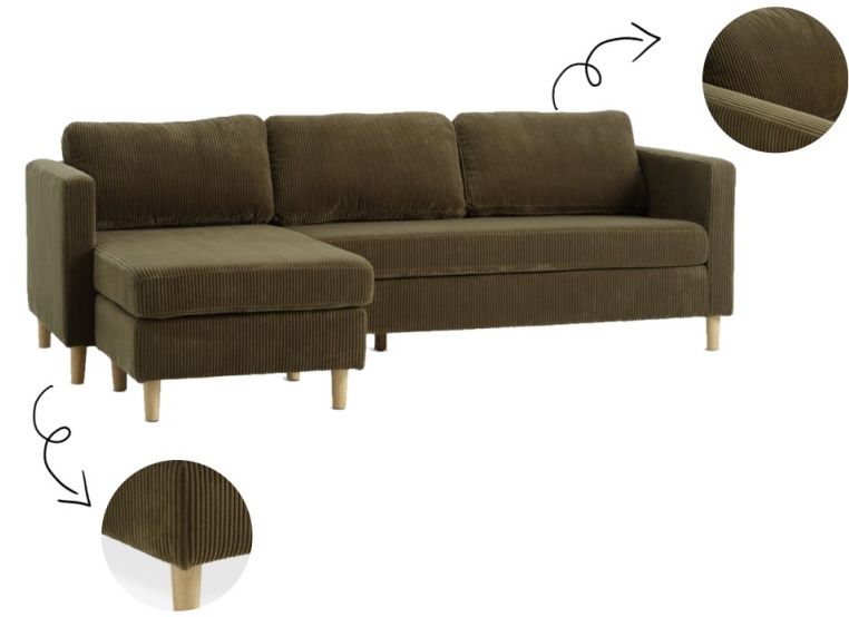 sofa với chất liệu vỏ bọc polyester đang trở thành xu hướng