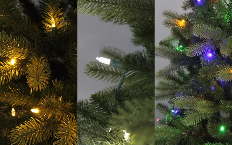 Đèn trang trí Noel có 3 màu sắc đặc trưng và dễ phân biệt 
