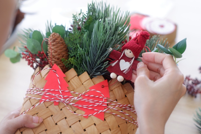 Tham dự Workshop: Merry Christmas tại JYSK để tự tay hoàn thiện chiếc giỏ trang trí giáng sinh