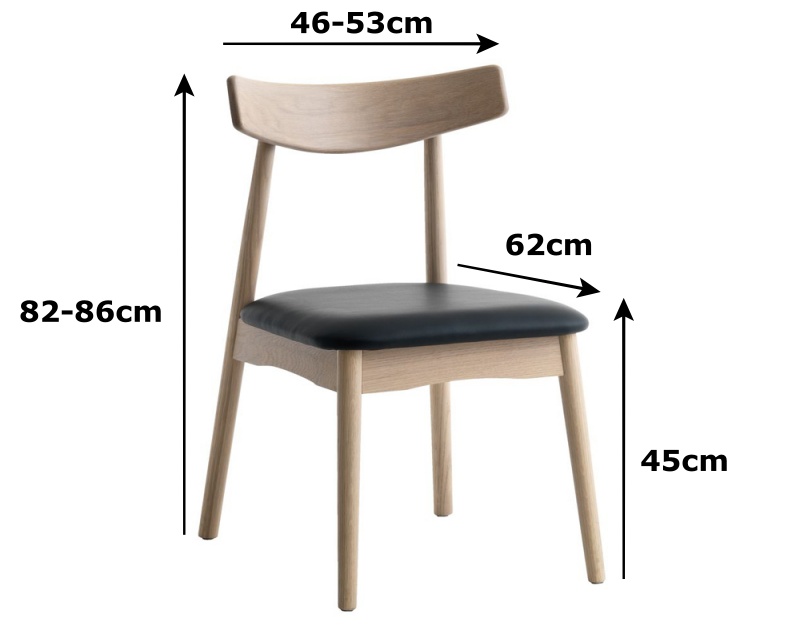 Thông số cần biết về kích thước ghế ăn dùng chung với bàn ăn 6 đến 8 người dùng.