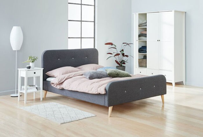 Thiết kế giường ngủ EDITH làm từ gỗ công nghiệp