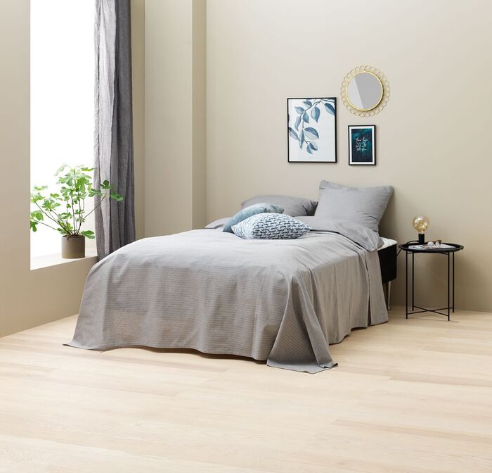 Mẫu thiết kế phòng ngủ đẹp, hiện đại với gam màu trung tính đơn giản và tinh tế
